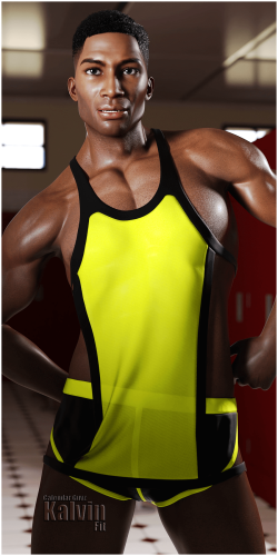 Fitting Morph - Calendar Guyz - Kalvin HD - HommeSecretZ Set 08 for Genesis 8 Male by DZHeng