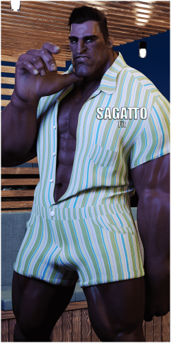 Fitting Morph - Sagatto - Romper for Genesis 8 Male