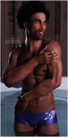 Fitting Morph - James - Urban Cool - Harlequin Shorts (3 IN 1) for Genesis 8 Male