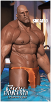Fitting Morph - Sagatto - Khyriel Loincloth for Genesis 8 Male