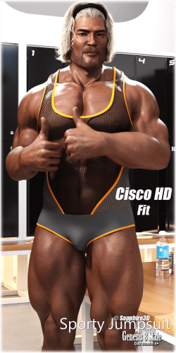 Fitting Morph - Cisco HD - Sporty Jump Suit for Genesis 8 Male