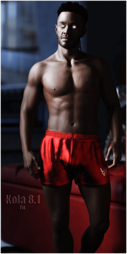 Fitting Morph - Kola 8.1 - Comfy Boxers for Genesis 8 Male by xtrart-3d