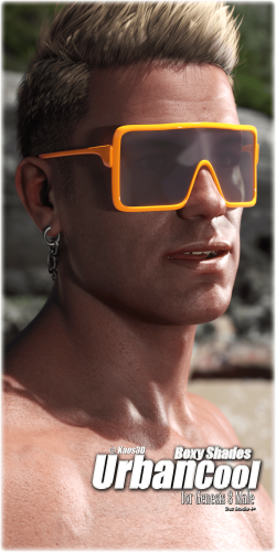 Urban Cool - Boxy Shades for Genesis 8 Male