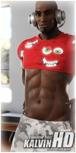 Calendar Guyz - Kalvin HD Morphs for Genesis 8 Male